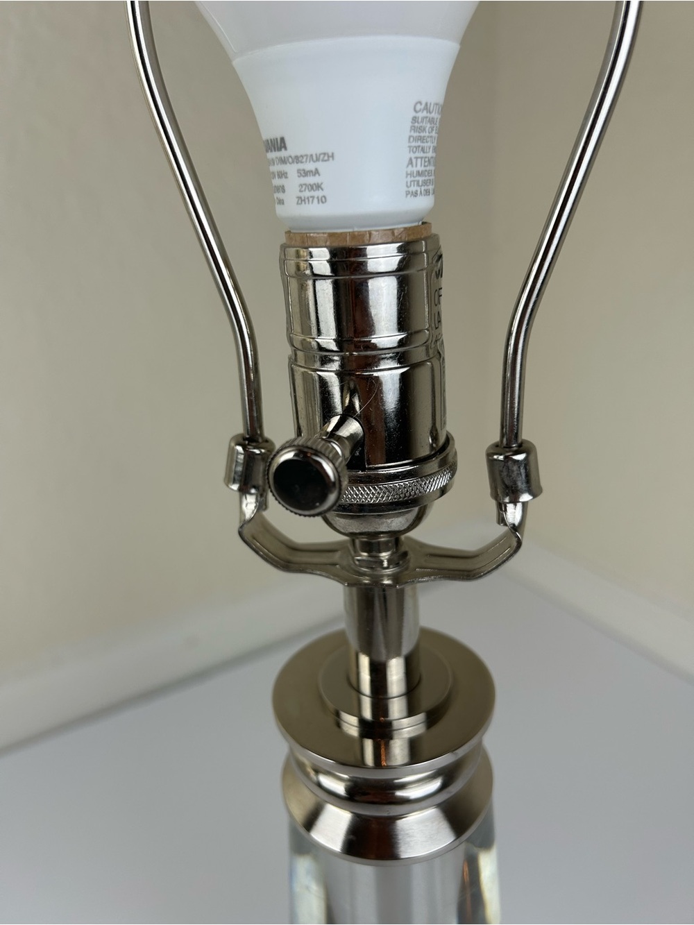 Pottery Barn RETIRED Crystal Bancroft Table Lamp HEAVY 26” - Picture 6 of 12